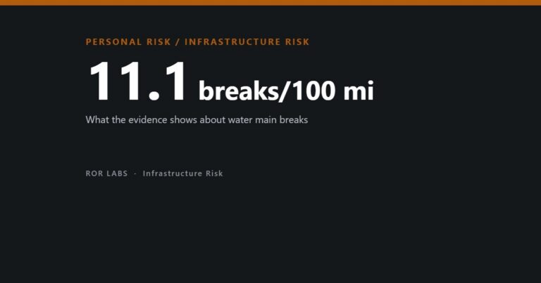 Cover: 11.1 breaks per 100 miles — what the evidence shows about water main breaks