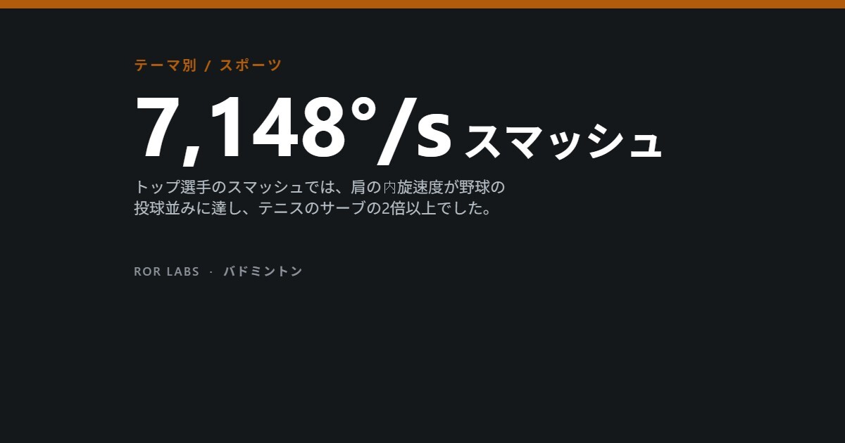 バドミントンの肩の痛みとスマッシュ