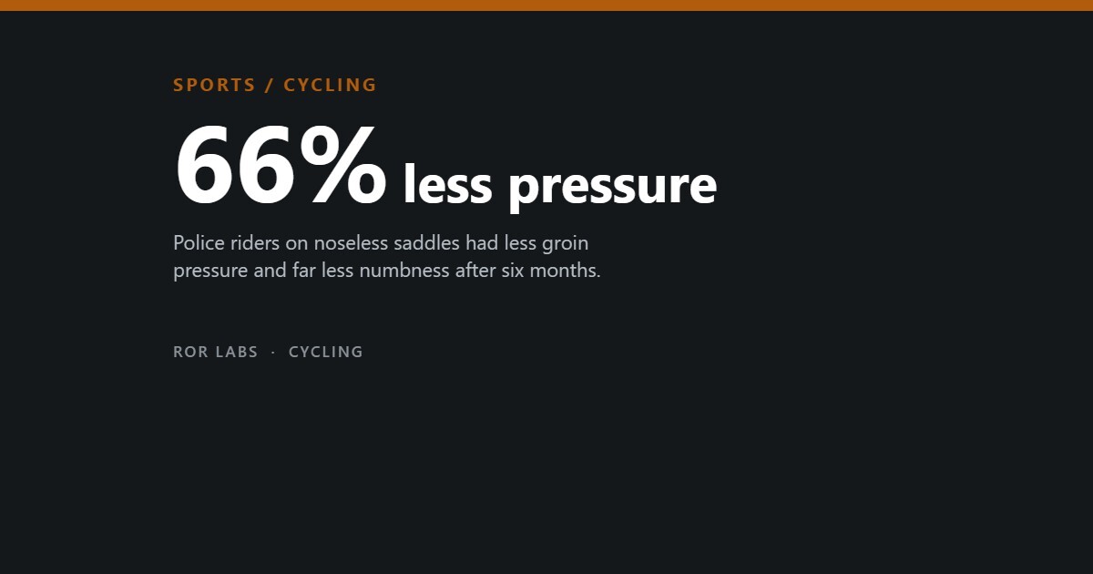 Cycling saddle pressure and sexual health