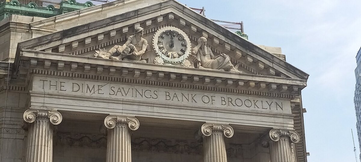 A bank building