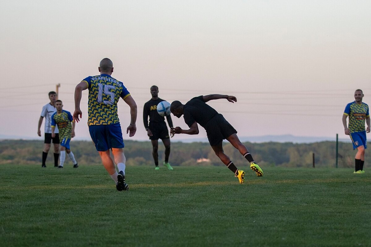 A soccer match
