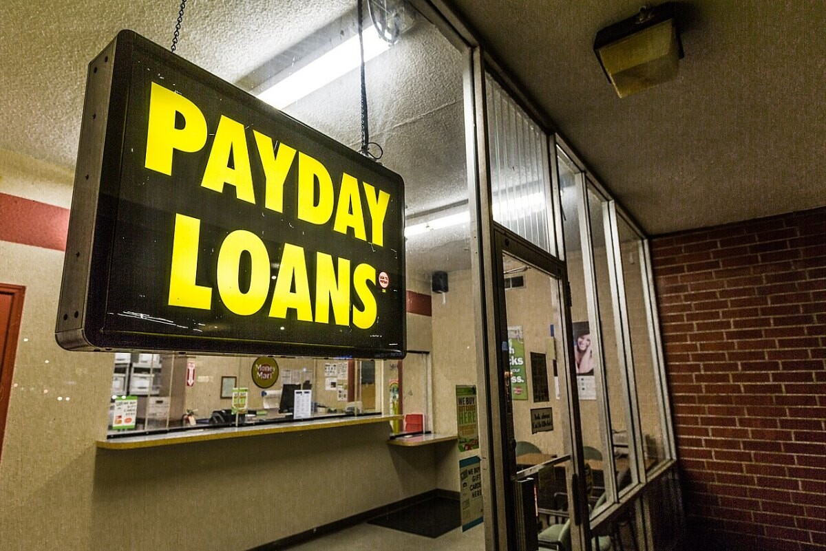 A payday loans storefront
