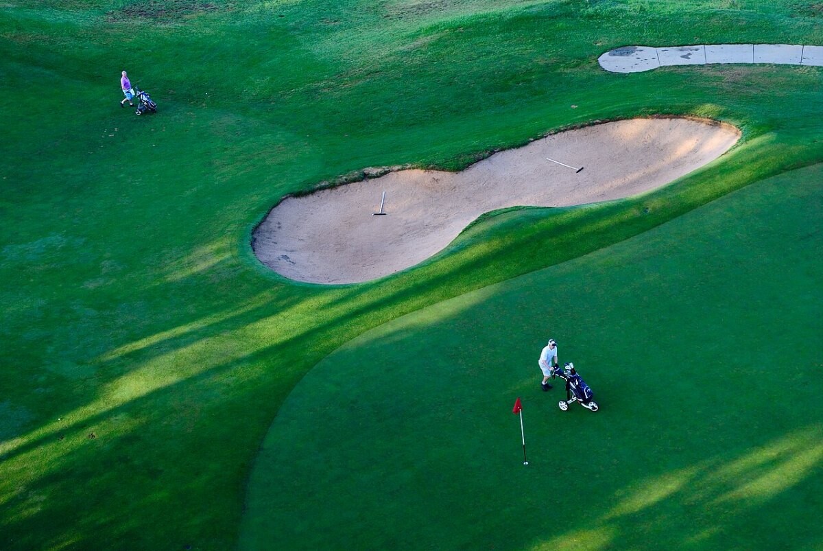 A putting green at the Royal Canberra Golf Club, Australia