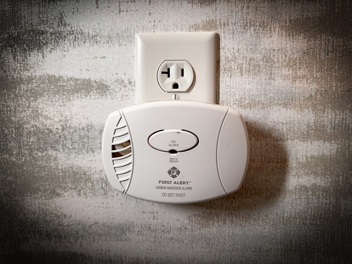 A carbon monoxide alarm