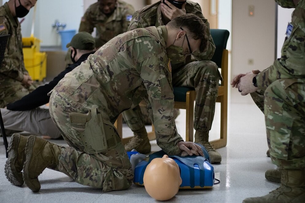 File photo: CPR training on a manikin