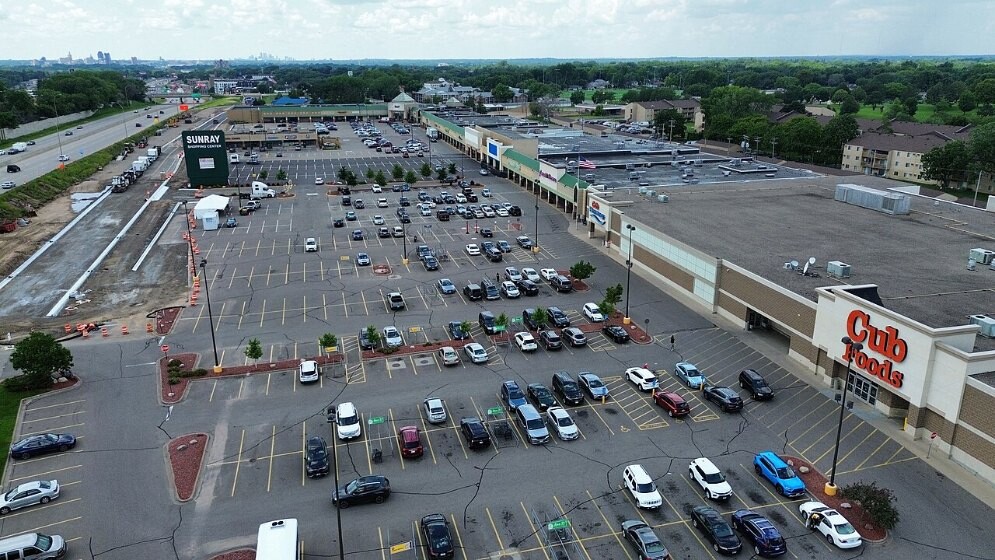 File photo of a large parking lot on a sunny day