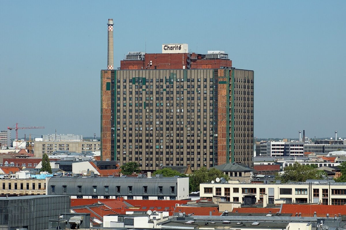 The Charité hospital tower block in Berlin