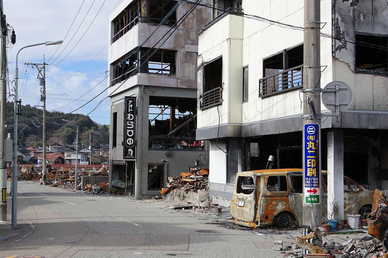 2024年の火災で焼けた輪島