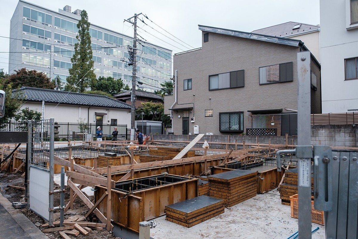 東京都台東区の建設現場
