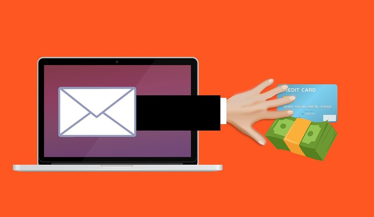 Online fraud illustration